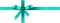 Cyan Satin Gift Ribbon with Decorative Bow - Panorama Banner