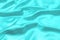 Cyan-Teal satin fabric texture soft blur background