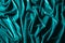 Cyan velvet textile for background or texture