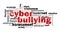 Cyber bullying word cloud