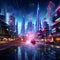 Cyber Cityscape: Midnight Neon Dreams