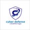Cyber defense creative exclusive logo