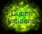 Cyber Incident Data Attack Alert 2d Illustration
