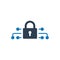 Cyber lock icon