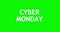 Cyber monday 3D Text Animation render illustration