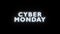 Cyber Monday glow glitch banner.