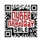 Cyber Monday Lettering with QR-code