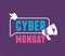 Cyber monday, megaphone click virtual ecommerce