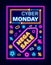 Cyber Monday Promotional Poster with Pricetag