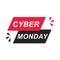 Cyber monday, sale ecommerce marketing banner