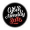 Cyber Monday Sale handmade lettering, calligraphy background for logo, banners, labels, badges, prints, posters, web