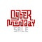 Cyber Monday Sale Lettering