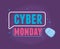 Cyber monday, sale marketing virtual promotion