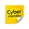 Cyber Monday Sale. Special offer price sign. Vector