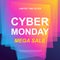 Cyber Monday sale. Vector trendy promotional web banner