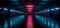 Cyber Neon Purple Blue Red Sci Fi Futuristic Grunge Hangar Retro Warehouse Underground Parking Steel Concrete Cement Tunnel