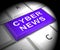 Cyber News Breaking Digital Headlines 3d Rendering