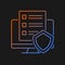 Cyber policy gradient vector icon for dark theme