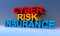 Cyber risk insurance on blue