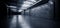 Cyber Sci Fi Futuristic Grunge Car Showroom Fluorescent Hangar Warehouse Underground Parking Steel Concrete Cement Tunnel Corridor