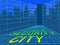 Cyber Security City Neighborhood Protection 3d Illustration