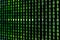 Cyber security concept. Cybersecurity word on binary code background of a computer screen