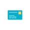 Cyber security credit card flat style icon