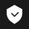 Cyber security dark mode glyph ui icon