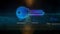 Cyber security key symbol loopable 3d animation