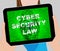 Cyber Security Law Digital Legislation 2d Illustration