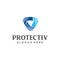 Cyber security shield logo design. Information and network Safe protection Logo vector design. Secure Security guard logo Template