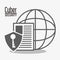 Cyber security system padlock global design