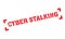 Cyber Stalking rubber stamp