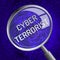 Cyber Terrorist Extremism Hacking Alert 3d Rendering