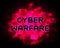 Cyber Warfare Hacking Attack Threat 2d Illustration