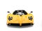 Cyber yellow concept luxury sports car - front view