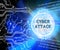 Cyberattack Malicious Cyber Hack Attack 2d Illustration