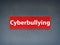 Cyberbullying Red Banner Abstract Background