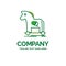 Cybercrime, horse, internet, trojan, virus Flat Business Logo te