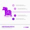 Cybercrime, horse, internet, trojan, virus Infographics Template for Website and Presentation. GLyph Purple icon infographic style