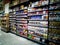 Cyberjaya, Selangor - October 6, 2020: Jaya Grocer supermarket in  Dpulze Shopping Complex. Goods on the shelf of a grocery store.
