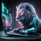 The Cyberlion (AI Generated)