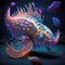 Cybernetic Creatures: A Colorful Illustration of Underwater Fantasy