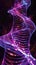 Cybernetic DNA illustration of sync wave showcasing genetic evolution