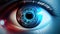 Cybernetic eye, wearable technology concept