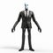 Cybernetic Human Figure Suit With Tan Shirt And Black Tie