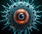 Cybernetic Virus with Eye