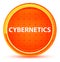 Cybernetics Natural Orange Round Button