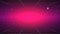 Cyberpunk abstract background. Pink glowing. Starry sky. Geometric perspective lines. Old TV effect