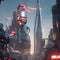 cyberpunk beautiful highly detailed futuristic hyper-realistic city